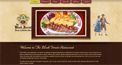 Desktop Screenshot of blackforestrestaurant.com